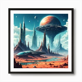 Cityscape of the Future Art Print