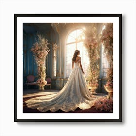 Cinderella Wedding Art Print