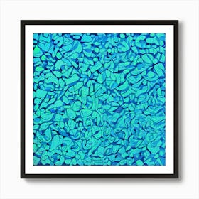 Blue And Green Abstract Painting Art Print