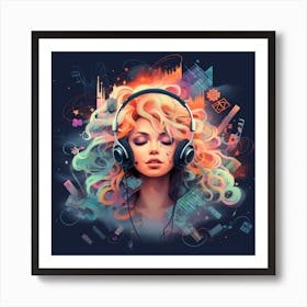 CalmingFacade Music Icon 3 Art Print