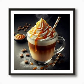 Latte With Caramel Art Print