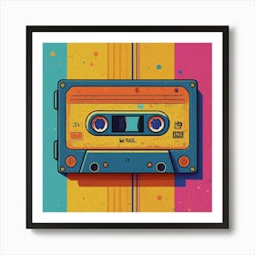 Cassette Tape Canvas Print Art Print
