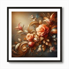 Floral Painting Art Print