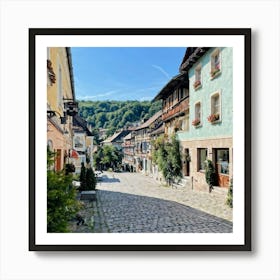 Street In A German Town Affiche