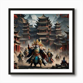 Chinese Warriors 1 Art Print