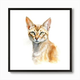 Chausie Cat Portrait Art Print