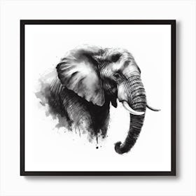 Elephant Canvas Print 1 Art Print