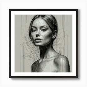 Sexy Woman, Simplicity and Elegance Art Print