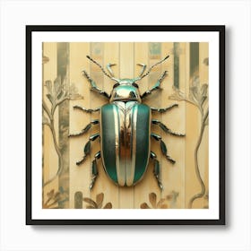 50s jewerly beetle photography Art Print