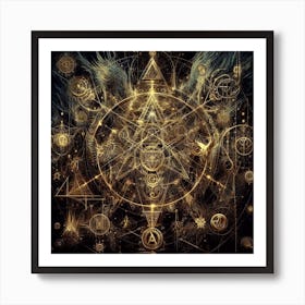 Golden Circle Art Print