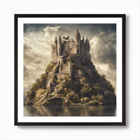 Castle On An Island Art Print