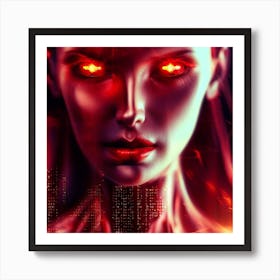 Face Of The Demon Art Print