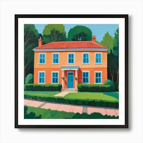 Hockney House Abstract Art Print 3 Art Print