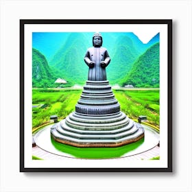 Buddha Statue 4 Art Print