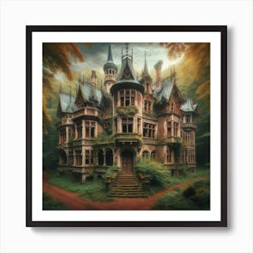 Haunted House Art Print