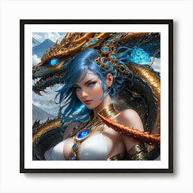 Dragon Girl knh Art Print