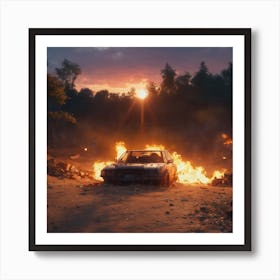 Trash Sunset,3d 1 (2) Art Print