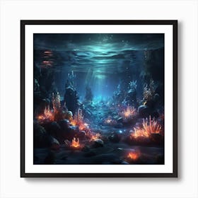 Underwater Scene Art Print