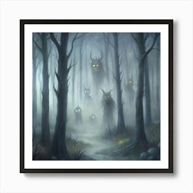 Dark Forest Monsters Affiche