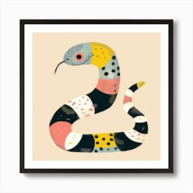 Charming Illustration Snake 2 Art Print