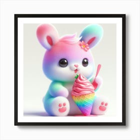 Ice Cream Bunny 1 Poster