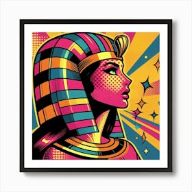 Pop Egyptian Nabila Gem Art Print