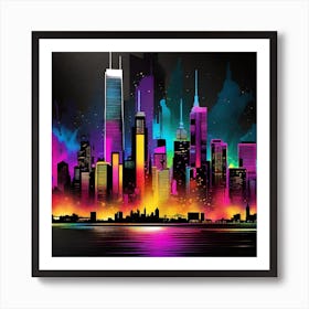 Cityscape Canvas Art 2 Art Print