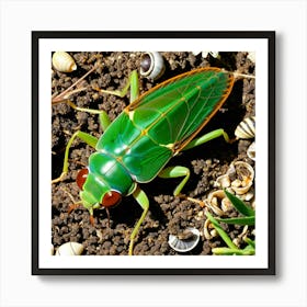True Bugs Insects Beaks Piercing Sucking Hemiptera Proboscis Antennae Wings Shell Exoskel (8) Art Print