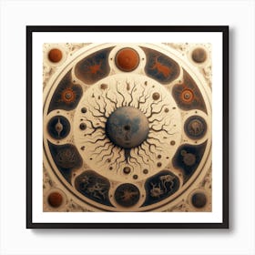 Cosmic Compass Art Print