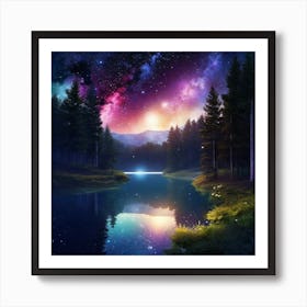 Starry Night Sky 10 Art Print