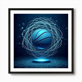 Basketball Ball - Basketball Stock Videos & Royalty-Free Footage Art Print