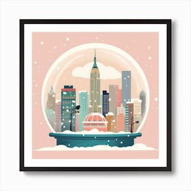 New York City Usa 1 Snowglobe Art Print