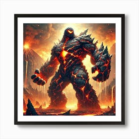 Pyroclastic Colossus Image 2 Art Print