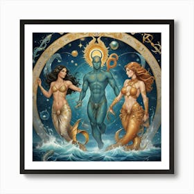 WATER SIGNS 1 Art Print