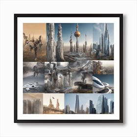 Futuristic Cityscape 20 Art Print