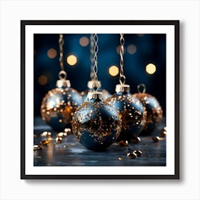 Christmas Ornaments 35 Art Print