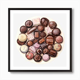 Chocolates On A Plate 8 Poster