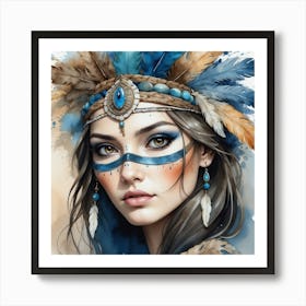 Indian Girl 1 Art Print