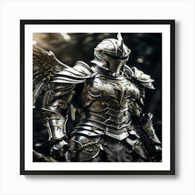 Knight With Wings Art Print