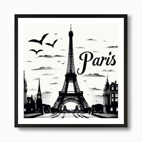 Paris Eiffel Tower Art Print