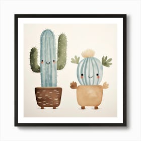 Cute Cactus Art Print