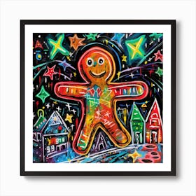 Gingerbread Man 6 Art Print