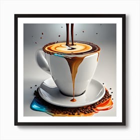 Coffee Pouring Art Print