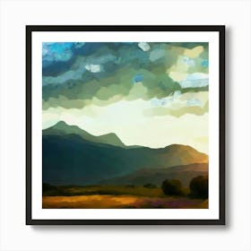 Mountain landscape Art Print