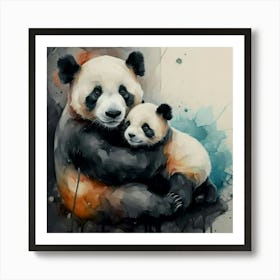 Panda Bears 1 Art Print