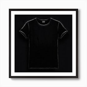 Black T - Shirt 10 Art Print