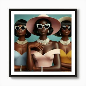 Three African American Women Art Print