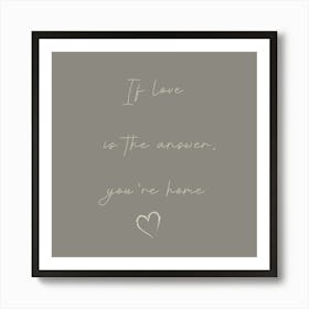 Boyfriend Girlfriend Gift, Minimalist Bedroom Art Print