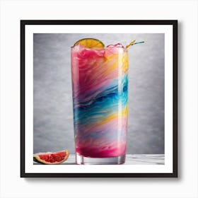 Rainbow Margarita 1 Art Print