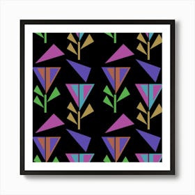 Abstract Pattern Flora Flower Art Print